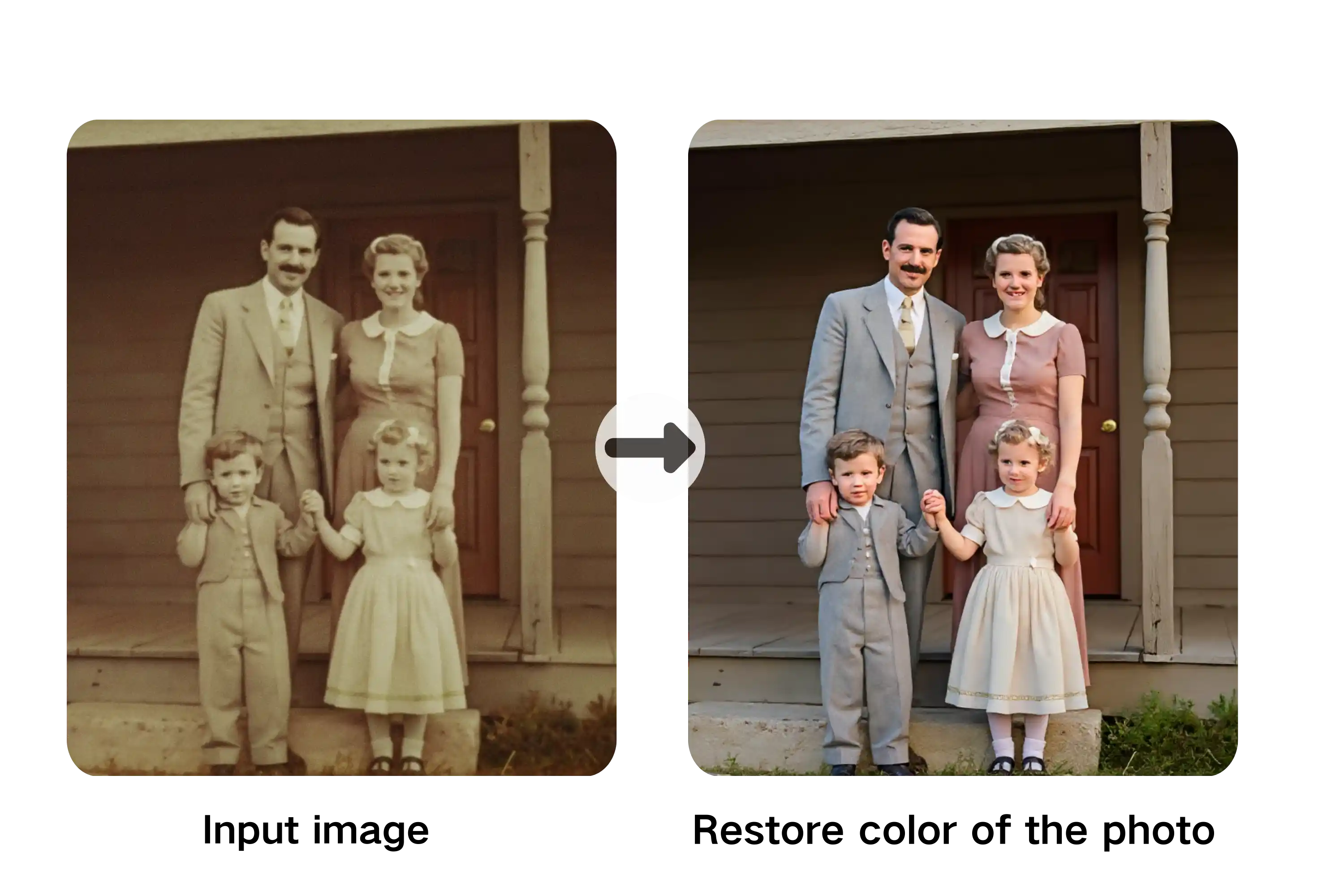 Restore and reimagine — FLUX 3 image generator visual reference